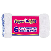 Super Bright 6 Stockinette Dish Cloths  Adomoo